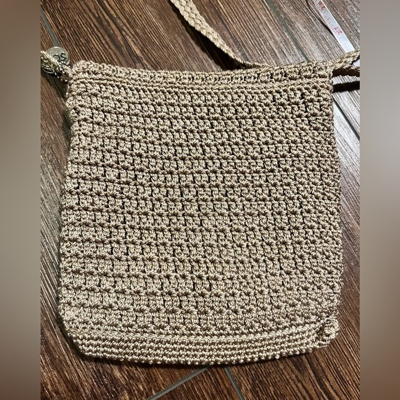 The Sak, small crochet crossbody bag. Tan. - Picture 2 of 11